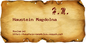 Haustein Magdolna névjegykártya