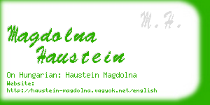magdolna haustein business card